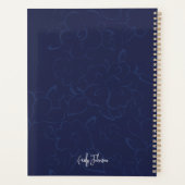 Floral Meadow Cream Pink Botanical Custom Name Planner (Achterkant)