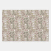 Floral Meadow Dreams Wildflower Botanicals Inpakpapier Vel (Voorkant 3)