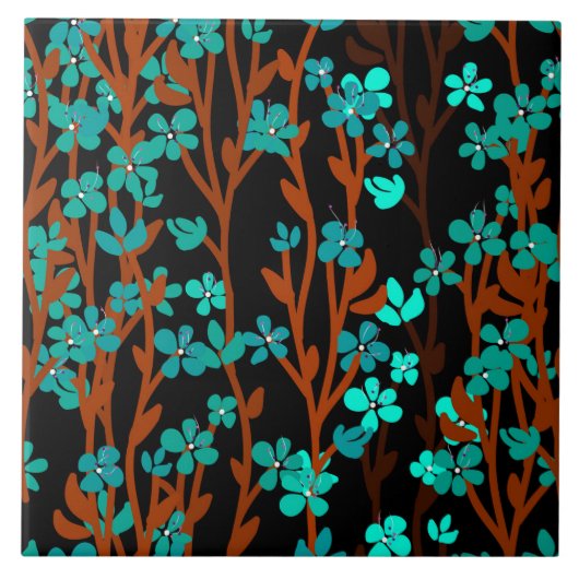 Floral Meadow Tegeltje (Voorkant)