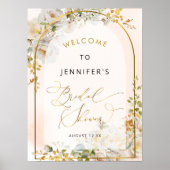 Floral Meadow Vrijgezellenfeest Welkom Poster (Voorkant)