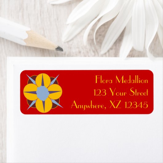 Floral Medallion Etiket (Insitu)