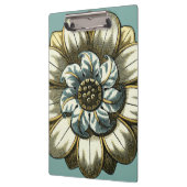  Floral Medallion op lichtblauwe achtergrond Klembord (Links)