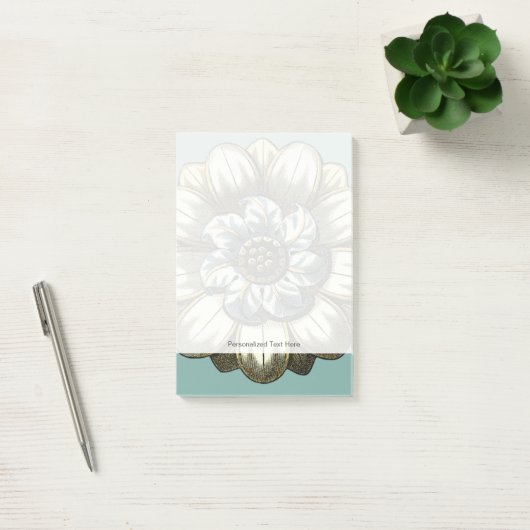  Floral Medallion op lichtblauwe achtergrond Post-it® Notes (Kantoor)