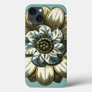  Floral Medallion op Light Blue Background Case-Mate iPhone Case