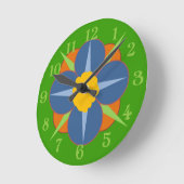 Floral Medallion Ronde Klok (Hoek)