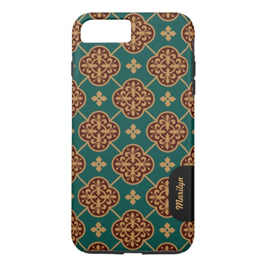 Floral medieval tegelpatroon CC0905 Augustus Pugin Case-Mate iPhone Case (Achterkant)