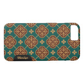 Floral medieval tegelpatroon CC0906 Augustus Pugin Case-Mate iPhone Case (Achterkant (Horizontaal))