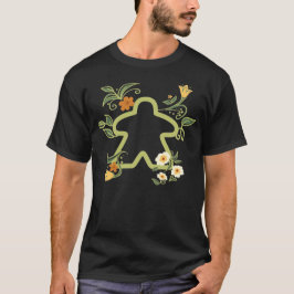 Floral Meeple Board Games T-shirt