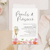 Floral Meerkleurige Parels Prosecco Vrijgezellenfe Kaart