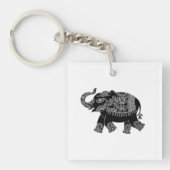 Floral Mehedi Elephant Sleutelhanger (voorkant)