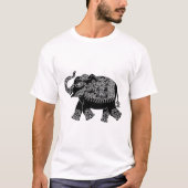 Floral Mehedi Elephant T-Shirt (Voorkant)