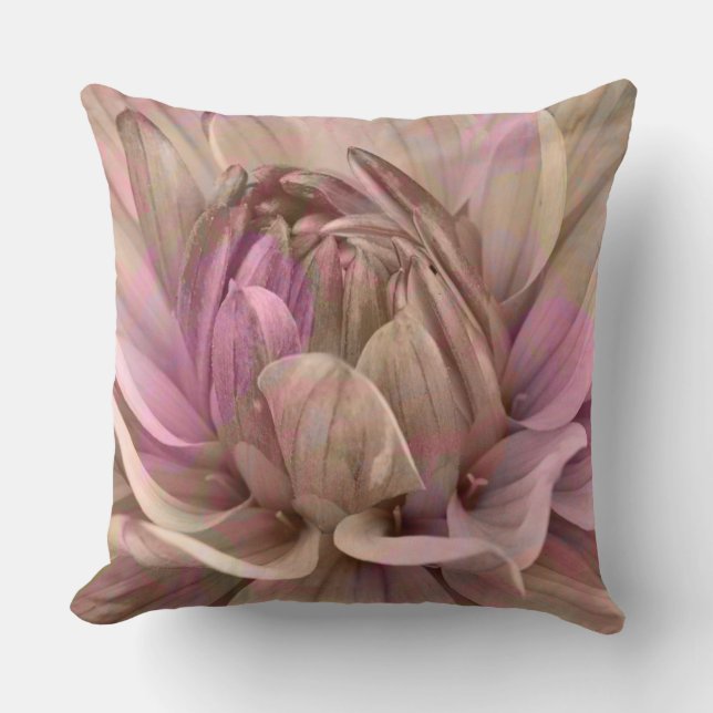 Floral melodie omkeerbaar kussen (Voorkant)