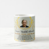 Floral Memorial Card - Sympathy keepsake  Koffiemok (Center)