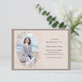 Floral Memorial Foto: Dank u wel Bedankkaart (Staand voorkant)