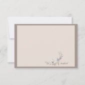 Floral Memorial Foto: Dank u wel Bedankkaart (Achterkant)