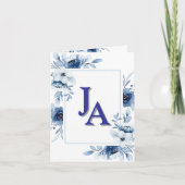 Floral Memorial Invitation 5,25-inch vierkante pla (Voorkant)