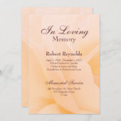 Floral Memorial Service Kaart (Voorkant / Achterkant)