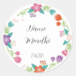 Floral Mendhi voor stickers