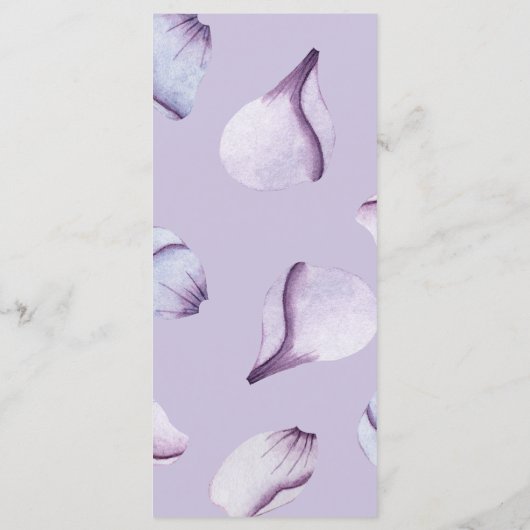 Floral Menu (Achterkant)