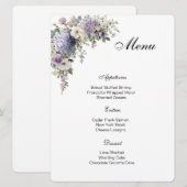 Floral Menu Card (Voorkant / Achterkant)