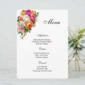 Floral Menu Card (Staand voorkant)