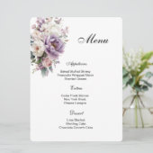 Floral Menu Card (Staand voorkant)