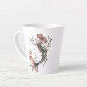 Floral Mermaid Latte Mok – grillige Romance (Linkerhoek)