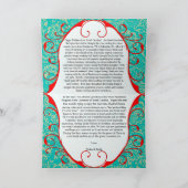  Floral Merry Kaart (Binnen)