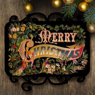 Floral Merry Kerstmis Tissuepapier