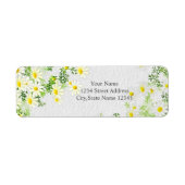 Floral met bladeren en witte zeeduivel etiket (Voorkant)