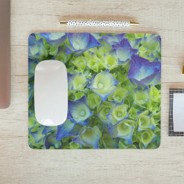 Floral met blauwe brandkranen muismat