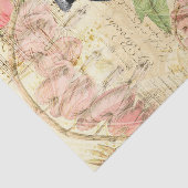 Floral met Blue Jay Tissuepapier (Detail)
