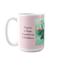 Floral met Butterflies, met Verse Romans 12:12