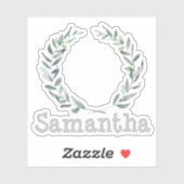 Floral met gepersonaliseerd sticker (Vel)