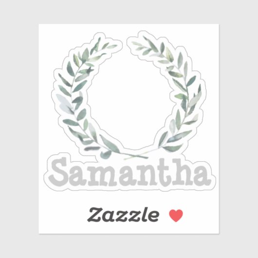 Floral met gepersonaliseerd sticker (Vel)