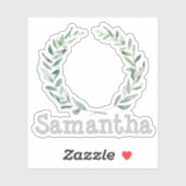 Floral met gepersonaliseerd sticker (Vel)