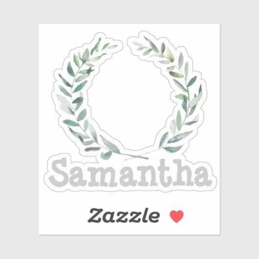 Floral met gepersonaliseerd sticker (Vel)