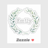 Floral met gepersonaliseerd sticker (Vel)