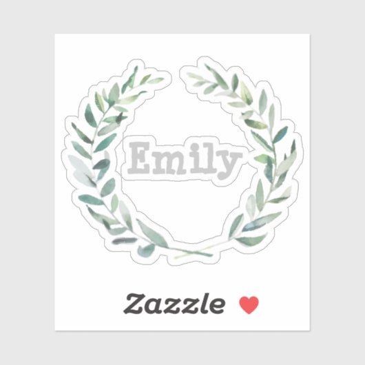 Floral met gepersonaliseerd sticker (Vel)