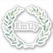 Floral met gepersonaliseerd sticker (Voorkant)