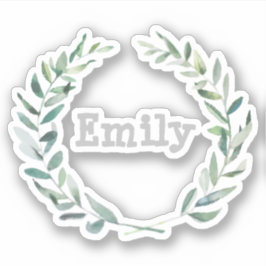 Floral met gepersonaliseerd sticker