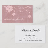 Floral met het Visitekaartje van de Achtergrond va (Voorkant / Achterkant)
