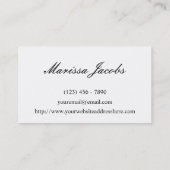 Floral met het Visitekaartje van de Achtergrond va (Achterkant)