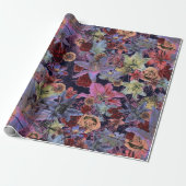  Floral met Pinks en Lilacs Cadeaupapier (Uitgerold)
