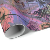  Floral met Pinks en Lilacs Cadeaupapier (Rol Hoek)