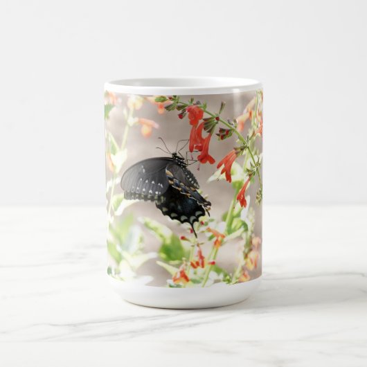 Floral met vlinder koffiemok (Center)