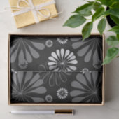 Floral met zwarte en witte retro tissuepapier (Geschenk)