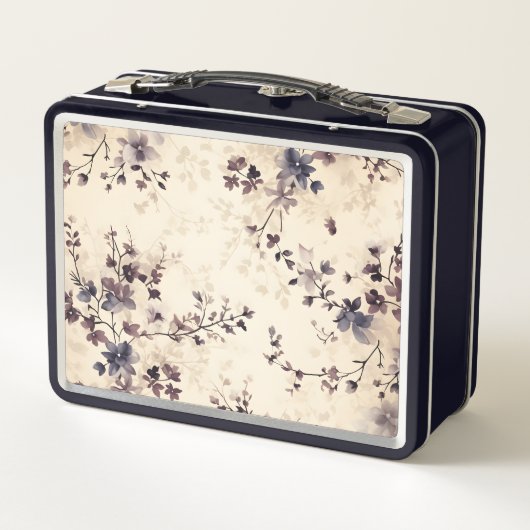 Floral Metal Lunch Box (Achterkant)