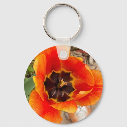 Floral Metal Sleutelhanger (Voorkant)