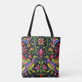 Floral Mexicaanse Design Tote Bag (Achterkant)